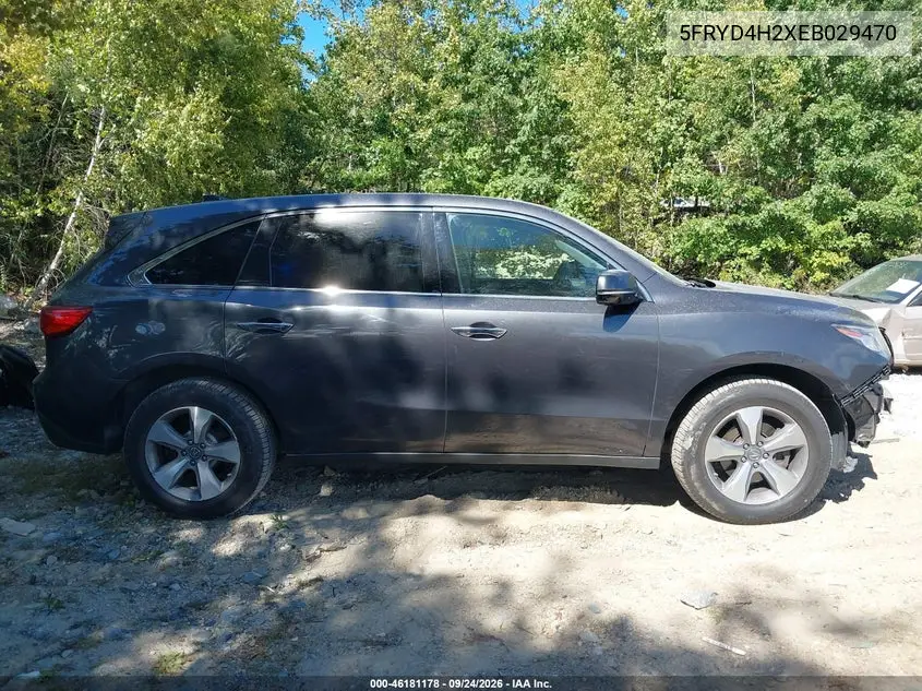 2014 ACURA MDX VIN 5FRYD4H2XEB029470 — фото 14