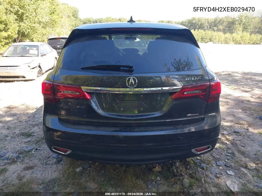 2014 ACURA MDX VIN 5FRYD4H2XEB029470 — фото 17