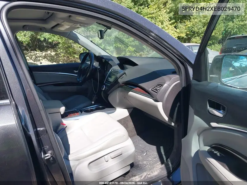 2014 ACURA MDX VIN 5FRYD4H2XEB029470 — фото 5