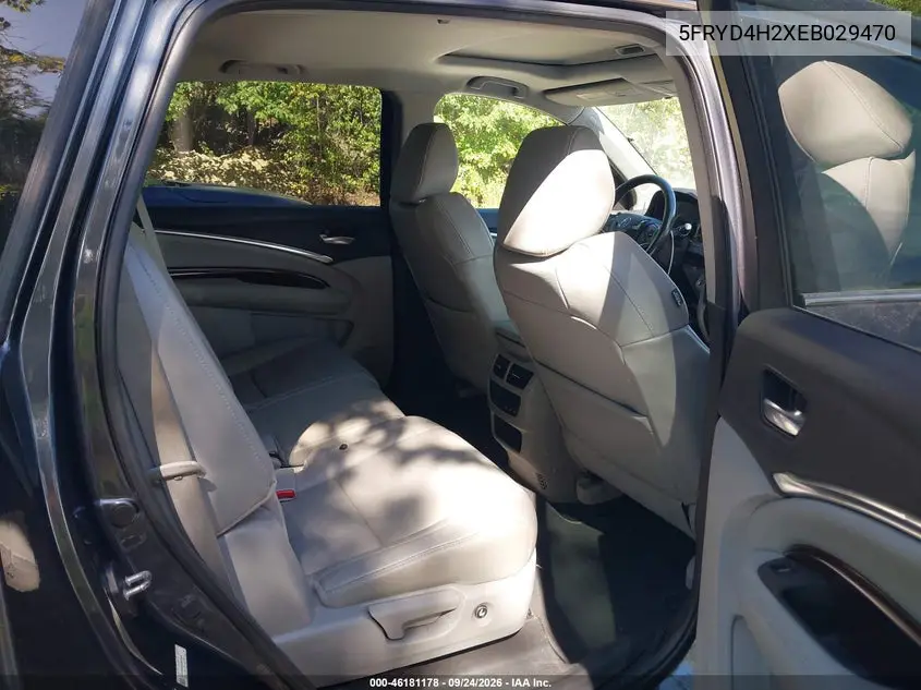 2014 ACURA MDX VIN 5FRYD4H2XEB029470 — фото 8