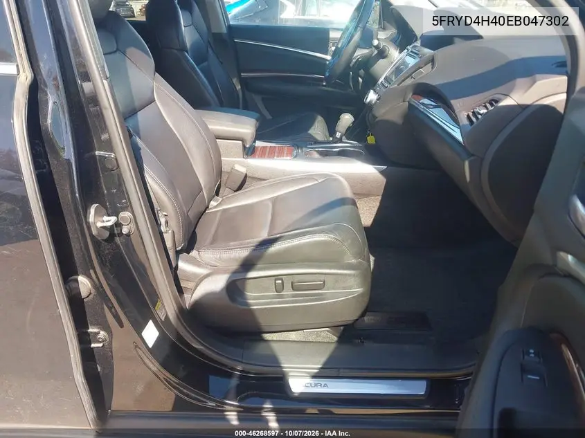 2014 ACURA MDX VIN 5FRYD4H40EB047302 — фото 5