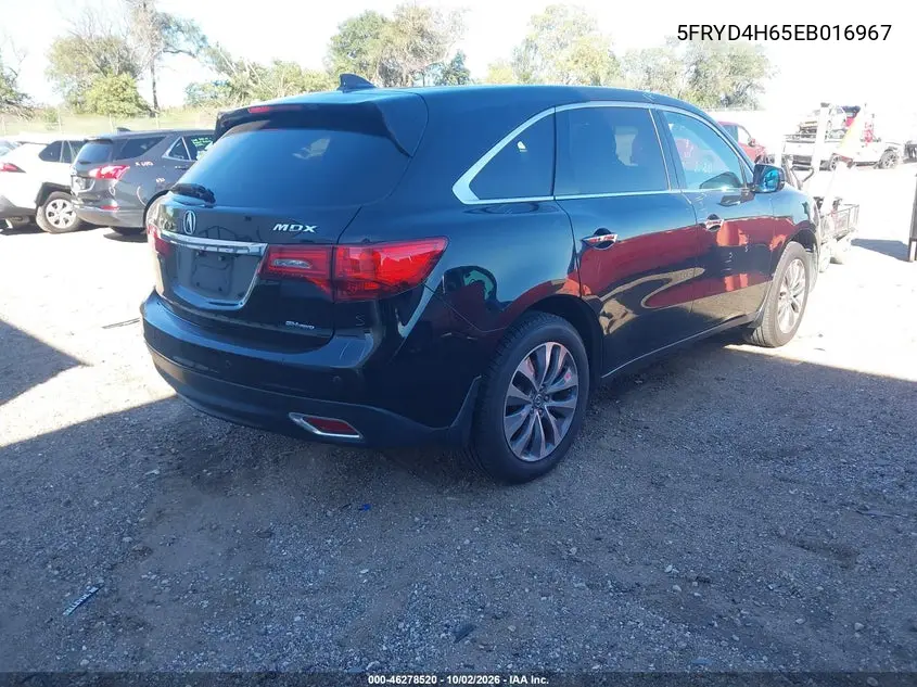 2014 ACURA MDX VIN 5FRYD4H65EB016967 — фото 4