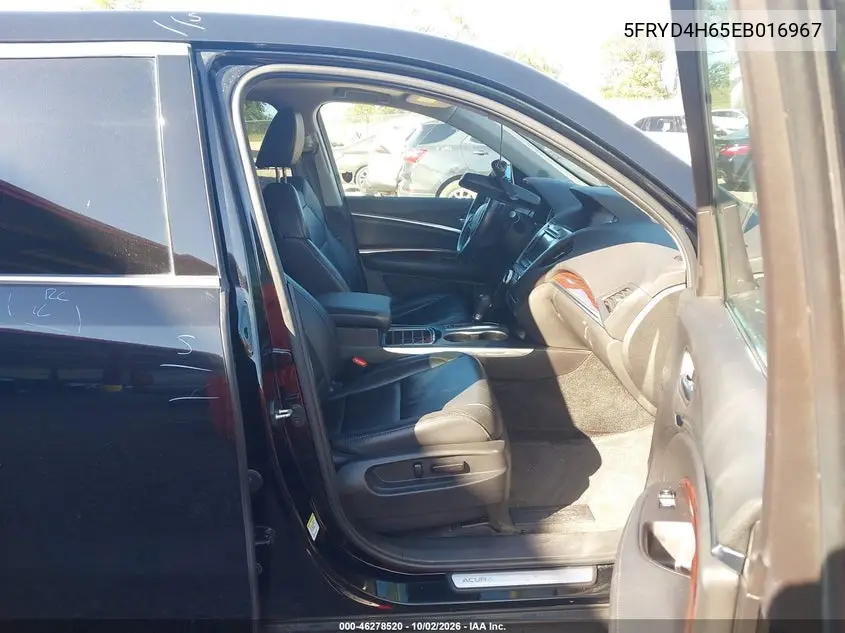 2014 ACURA MDX VIN 5FRYD4H65EB016967 — фото 5