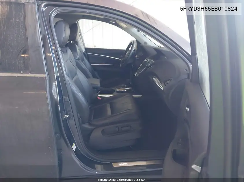 2014 ACURA MDX VIN 5FRYD3H65EB010824 — фото 5