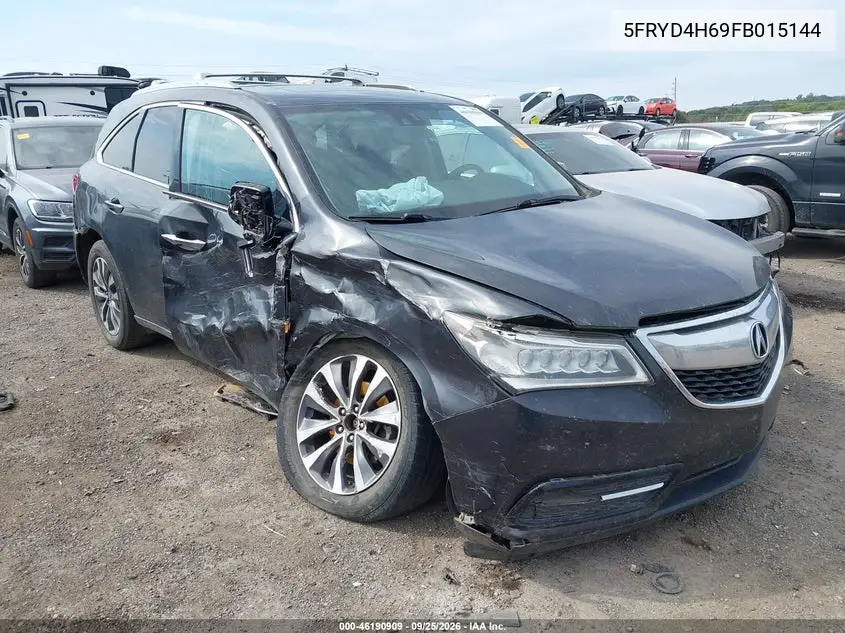 ACURA MDX 2015, VIN 5FRYD4H69FB015144