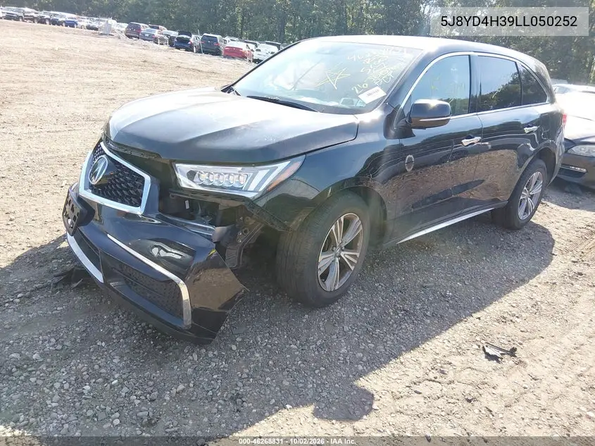 2020 ACURA MDX VIN 5J8YD4H39LL050252 — фото 2