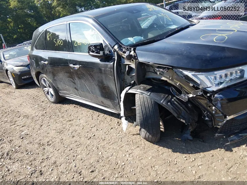 2020 ACURA MDX VIN 5J8YD4H39LL050252 — фото 6