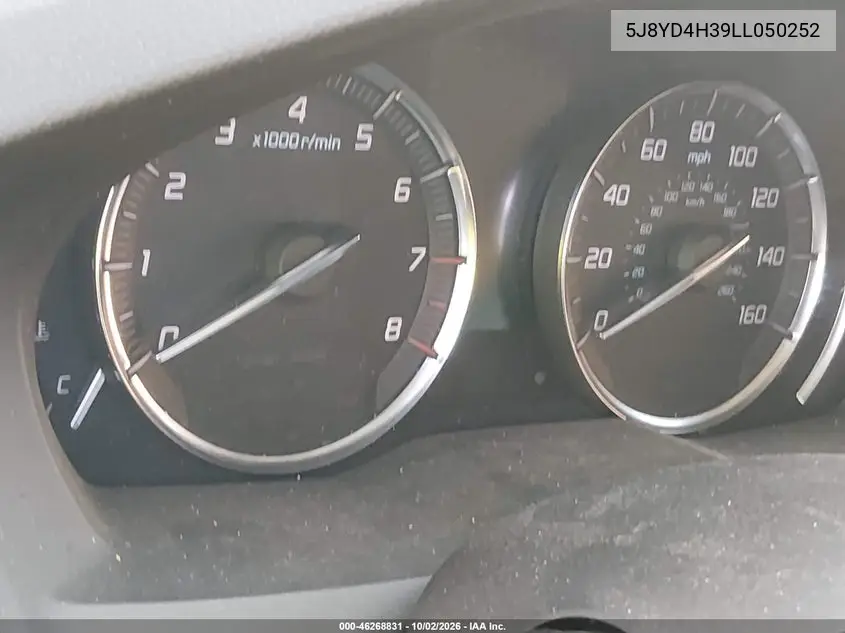 2020 ACURA MDX VIN 5J8YD4H39LL050252 — фото 7