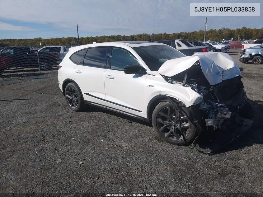 ACURA MDX 2023, VIN 5J8YE1H05PL033858