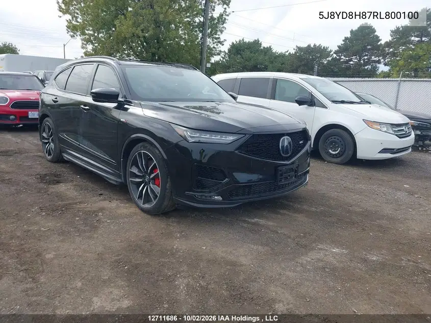 ACURA MDX 2024, VIN 5J8YD8H87RL800100