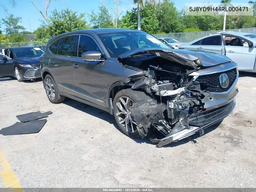 ACURA MDX 2024, VIN 5J8YD9H44RL000471