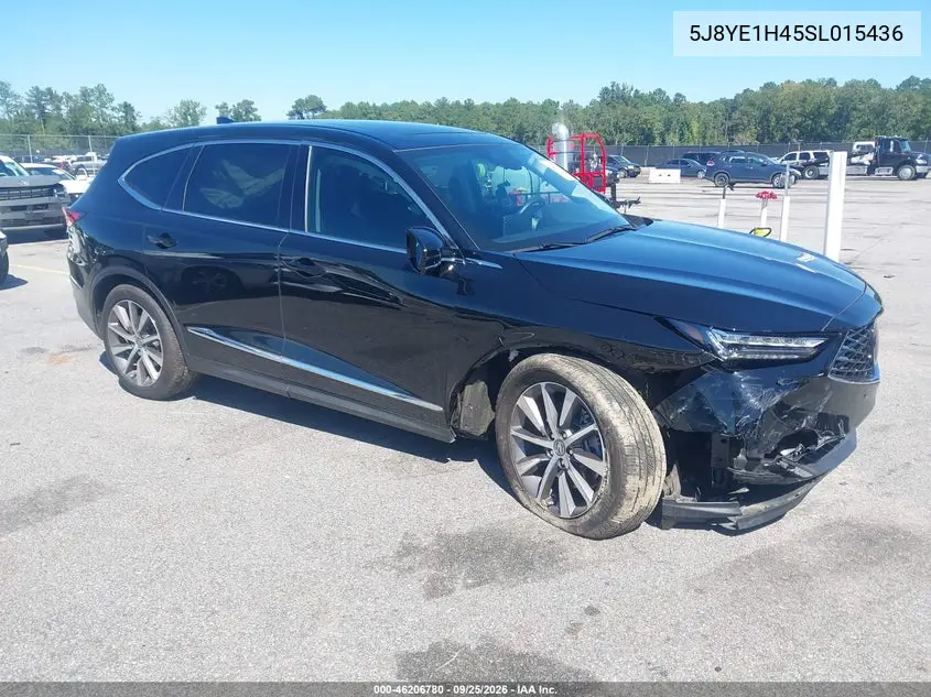 ACURA MDX 2025, VIN 5J8YE1H45SL015436