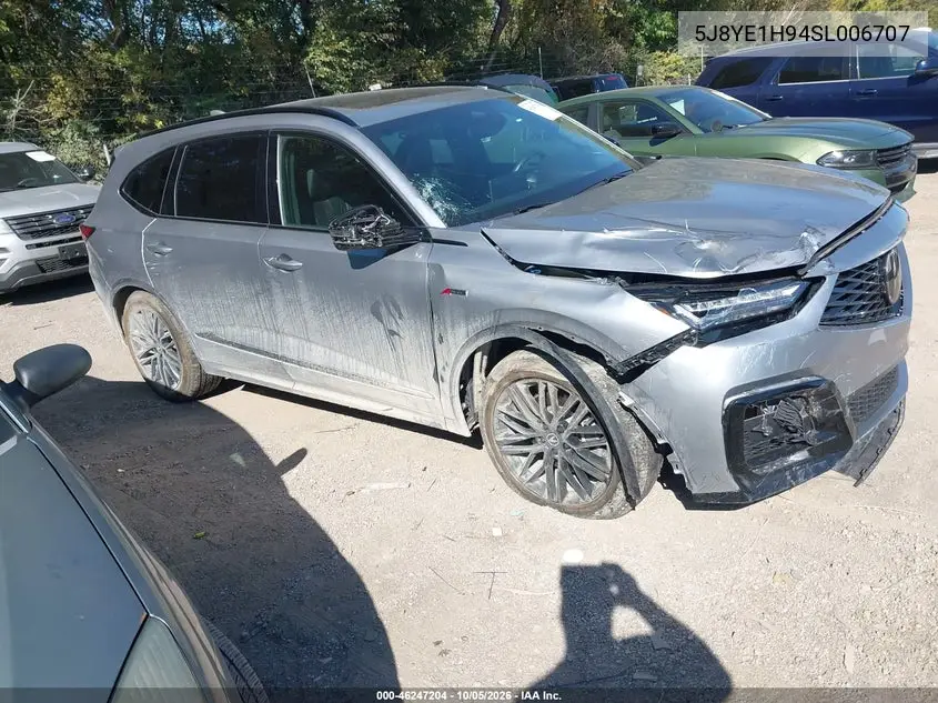 ACURA MDX 2025, VIN 5J8YE1H94SL006707