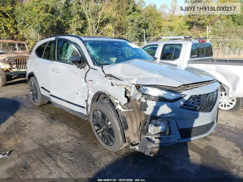 ACURA MDX 2025, VIN 5J8YE1H91SL000217