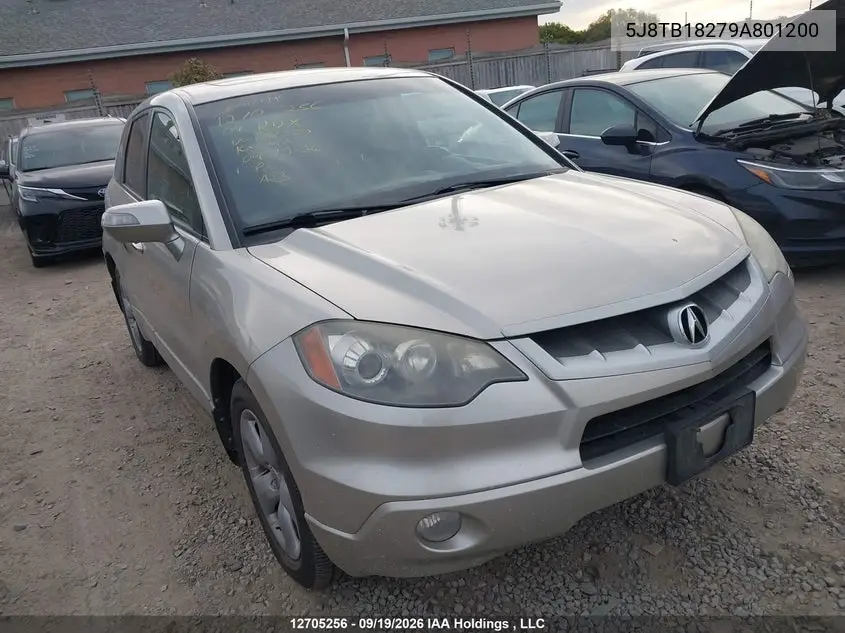 ACURA RDX 2009, VIN 5J8TB18279A801200