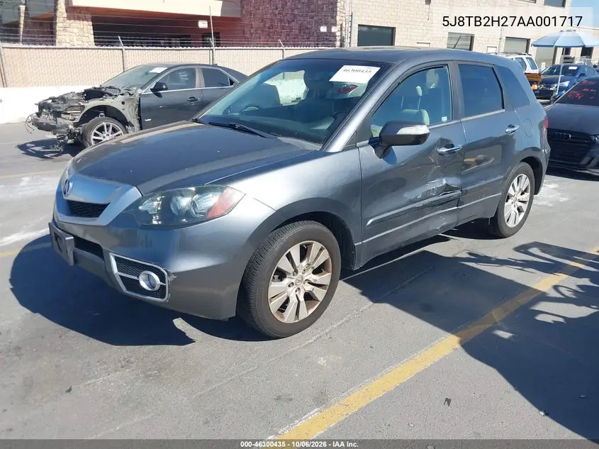 ACURA RDX 2010, VIN 5J8TB2H27AA001717