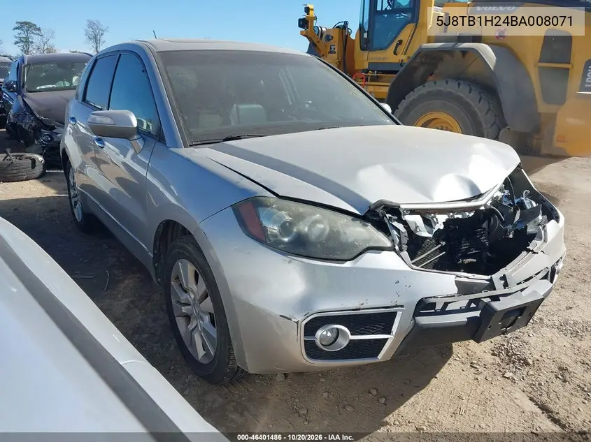 ACURA RDX 2011, VIN 5J8TB1H24BA008071