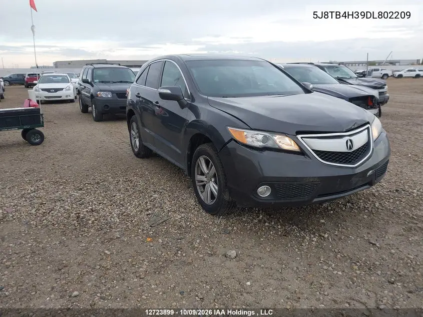 ACURA RDX 2013, VIN 5J8TB4H39DL802209