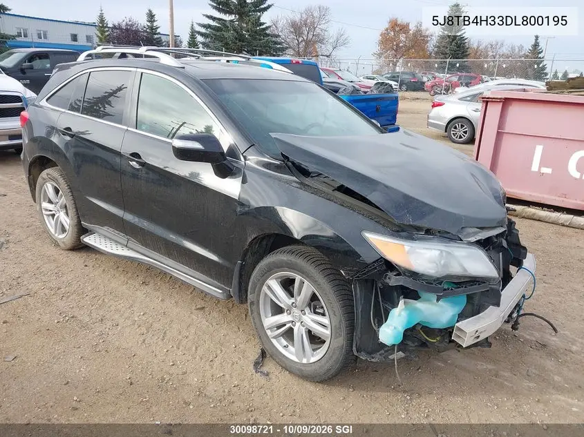 ACURA RDX 2013, VIN 5J8TB4H33DL800195