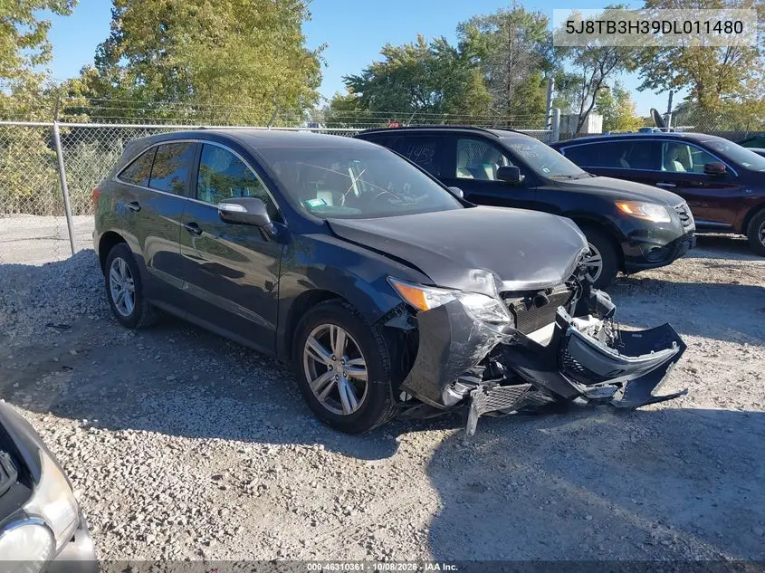 ACURA RDX 2013, VIN 5J8TB3H39DL011480