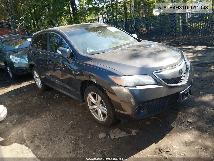 ACURA RDX 2013, VIN 5J8TB4H31DL011043