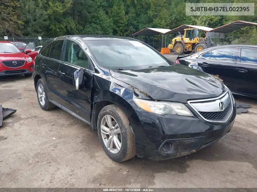 ACURA RDX 2014, VIN 5J8TB4H37EL002395