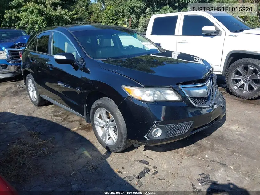 ACURA RDX 2014, VIN 5J8TB3H51EL015820