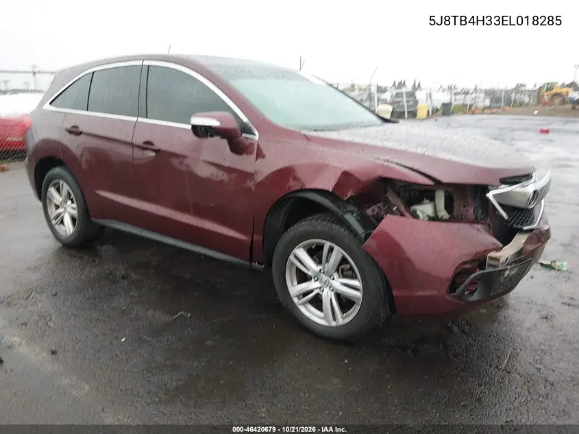 ACURA RDX 2014, VIN 5J8TB4H33EL018285