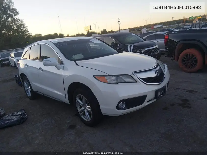 ACURA RDX 2015, VIN 5J8TB4H50FL015993