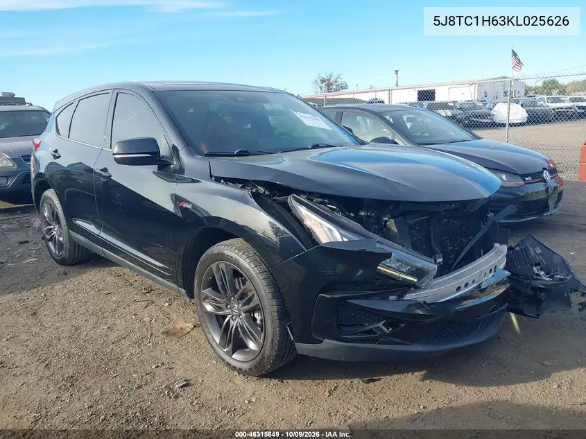 ACURA RDX 2019, VIN 5J8TC1H63KL025626