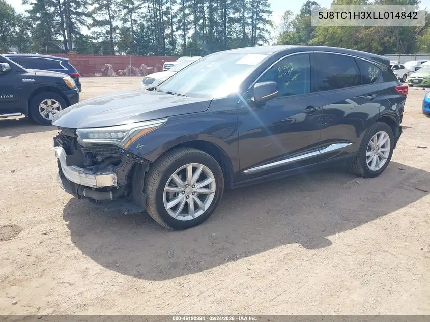 2020 ACURA RDX VIN 5J8TC1H3XLL014842 — фото 2
