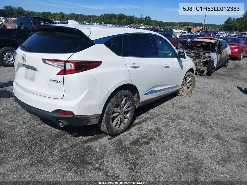 2020 ACURA RDX VIN 5J8TC1H53LL012383 — фото 4