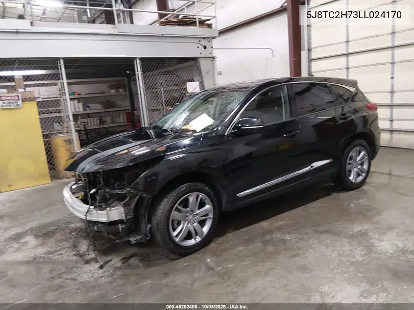 2020 ACURA RDX VIN 5J8TC2H73LL024170 — фото 2
