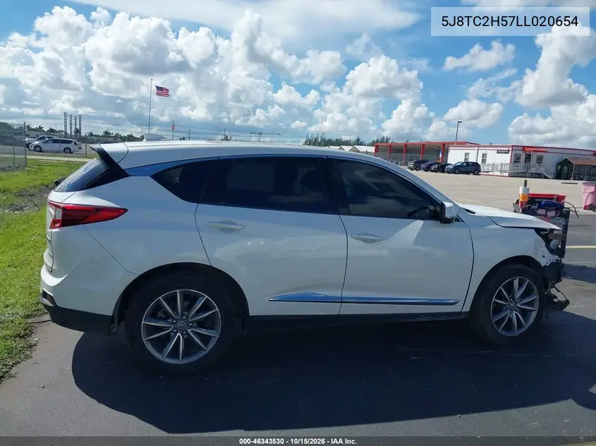 2020 ACURA RDX VIN 5J8TC2H57LL020654 — фото 14