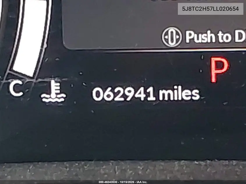 2020 ACURA RDX VIN 5J8TC2H57LL020654 — фото 16