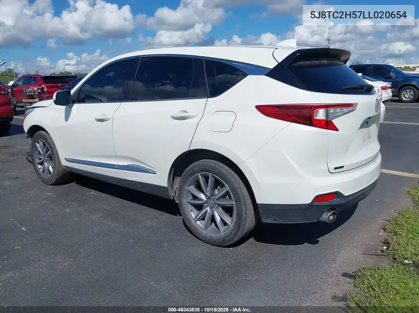 2020 ACURA RDX VIN 5J8TC2H57LL020654 — фото 3