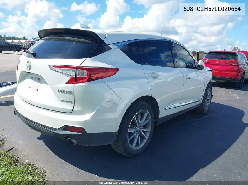 2020 ACURA RDX VIN 5J8TC2H57LL020654 — фото 4