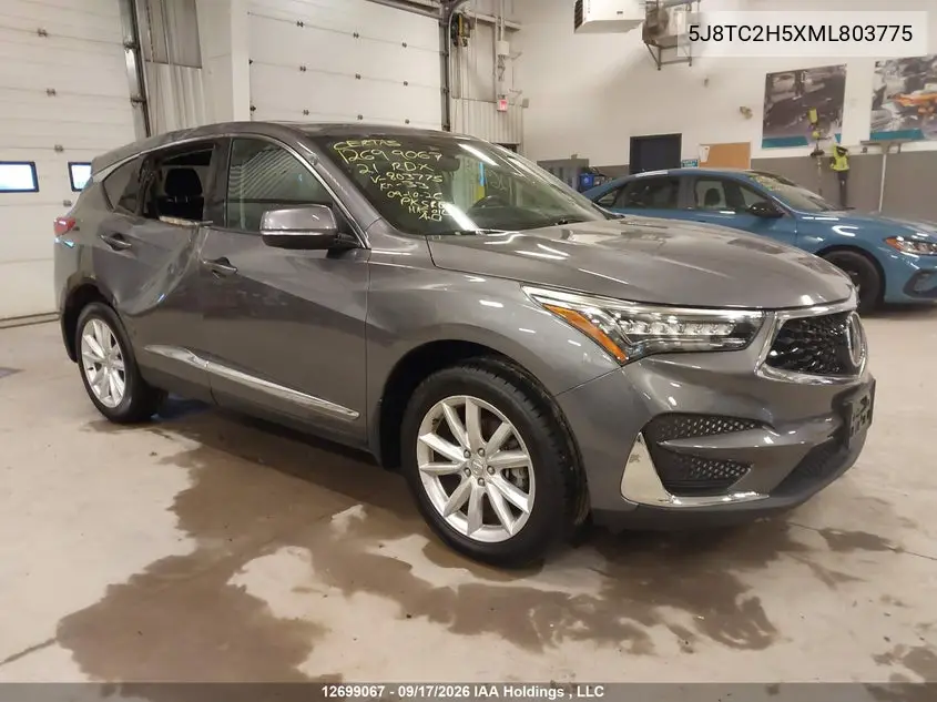 ACURA RDX 2021, VIN 5J8TC2H5XML803775