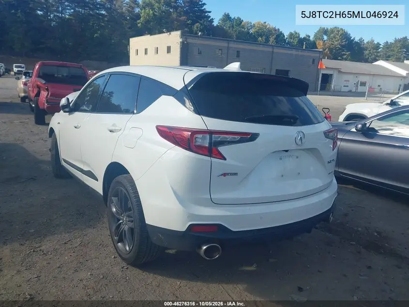 2021 ACURA RDX VIN 5J8TC2H65ML046924 — фото 3