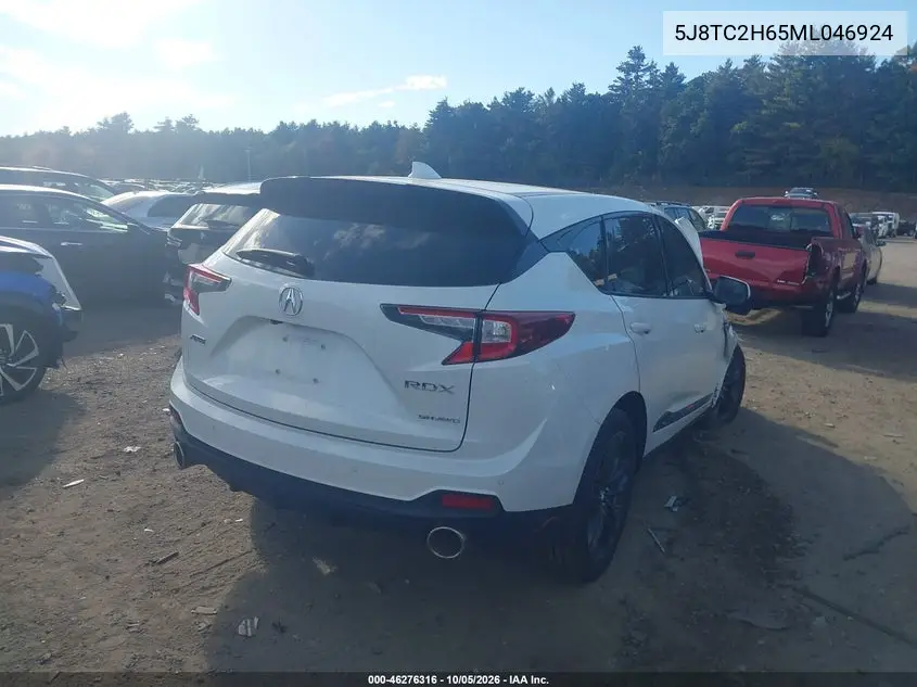 2021 ACURA RDX VIN 5J8TC2H65ML046924 — фото 4