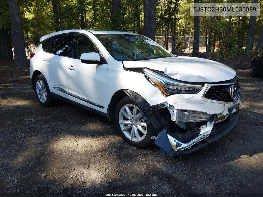 ACURA RDX 2021, VIN 5J8TC2H30ML035089