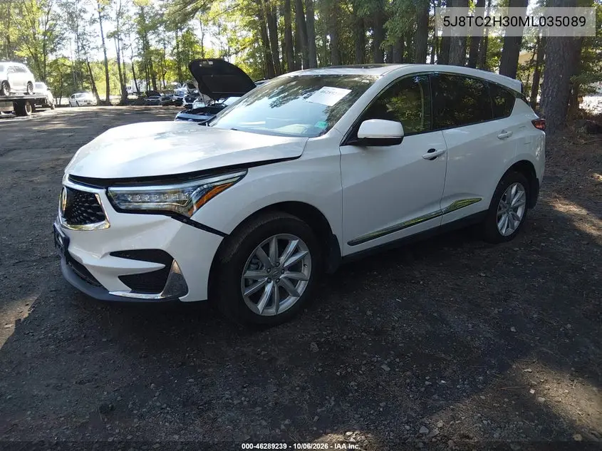 2021 ACURA RDX VIN 5J8TC2H30ML035089 — фото 2