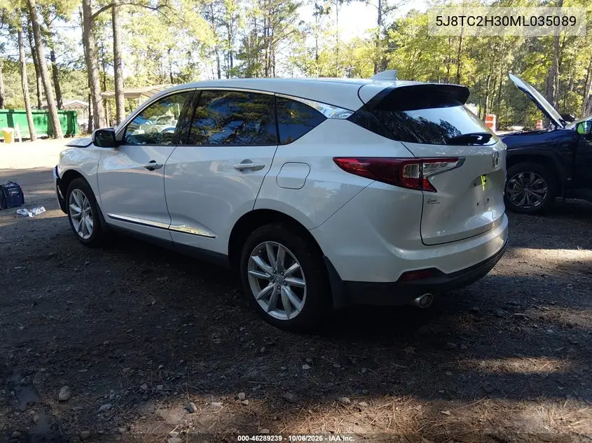 2021 ACURA RDX VIN 5J8TC2H30ML035089 — фото 3