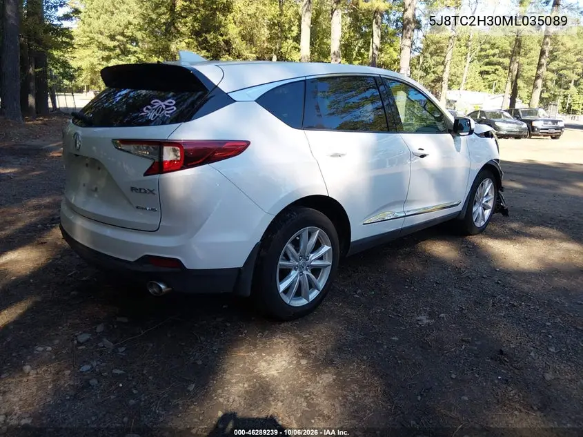 2021 ACURA RDX VIN 5J8TC2H30ML035089 — фото 4