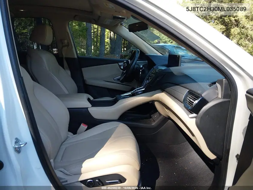 2021 ACURA RDX VIN 5J8TC2H30ML035089 — фото 5