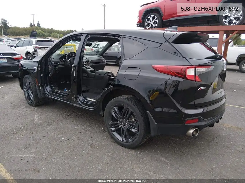 2023 ACURA RDX VIN 5J8TC2H6XPL001692 — фото 3