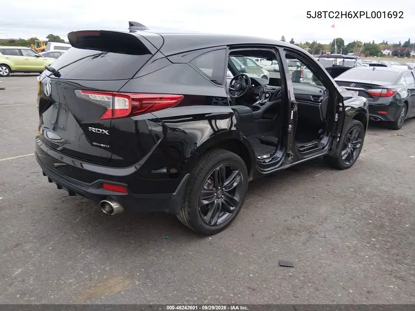 2023 ACURA RDX VIN 5J8TC2H6XPL001692 — фото 4