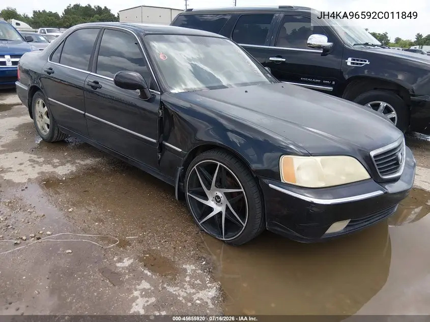 ACURA RL 2002, VIN JH4KA96592C011849