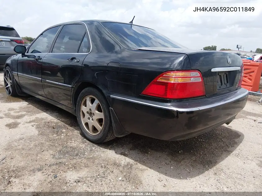 2002 ACURA RL VIN JH4KA96592C011849 — фото 3