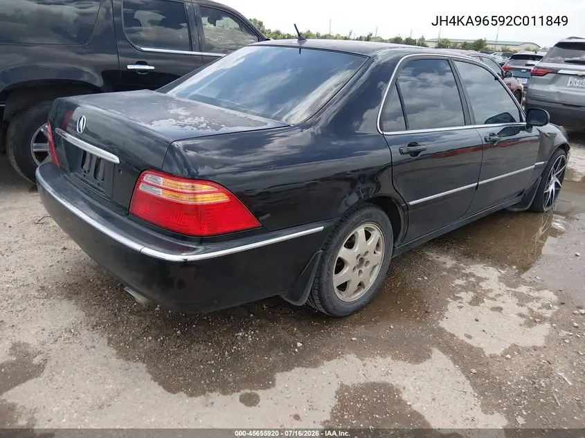 2002 ACURA RL VIN JH4KA96592C011849 — фото 4